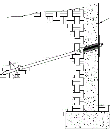 Anchored retaining wall