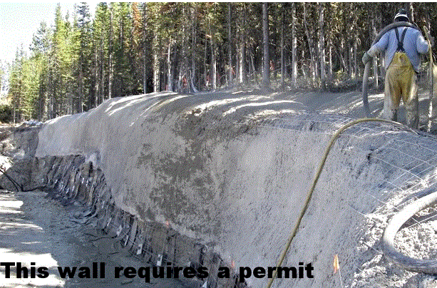 Retainer wall 12 feet tall