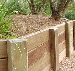 Wooden Retaining Walls